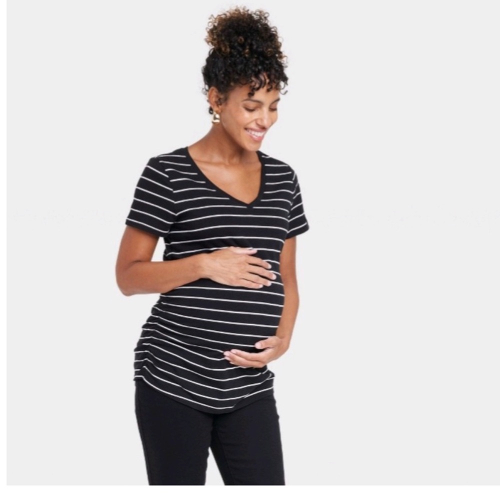Ingrid & Isabel Striped Maternity Top